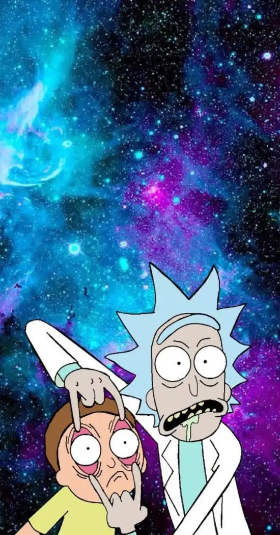 Rick And Morty Galaxy Wallpaper.