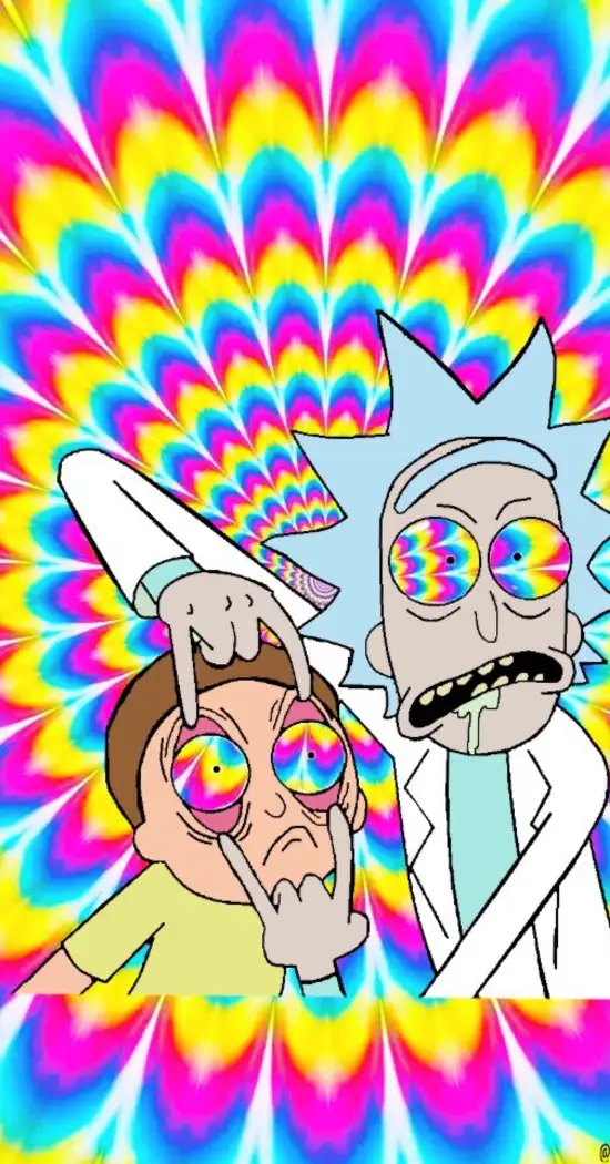 Rick And Morty Illusion Wallpaper.