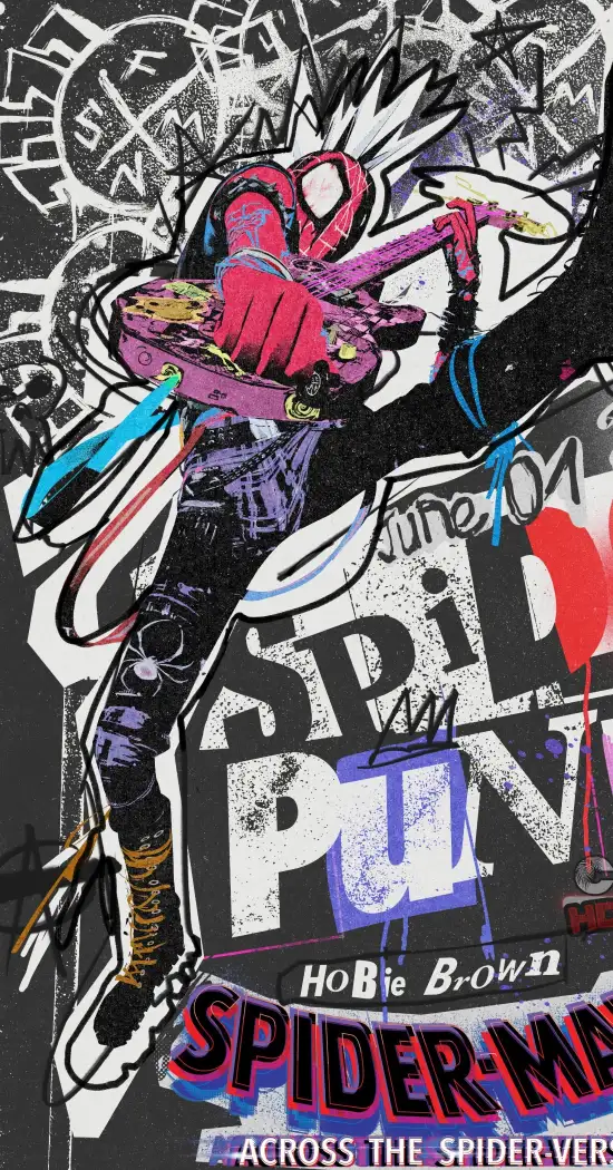 Spider Punk Android Wallpaper.
